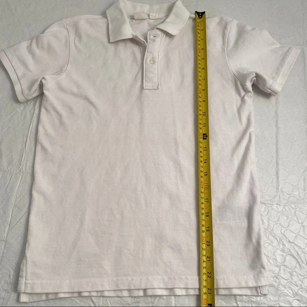 Gap white pique short sleeve polo shirt XL = 12